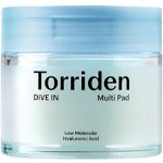 Torriden Dive-In Low Molecule Hyaluronic Acid Multi Pad hydratační pleťové tampony 80 ks – Zboží Dáma