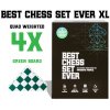 Šachové figurky a šachovnice Best Chess Set Ever XL Green Board 4X