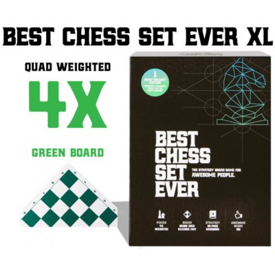 Best Chess Set Ever XL Green Board 4X – Zboží Dáma