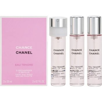 Chanel Chance Eau Tendre toaletní voda dámská 3 x 20 ml