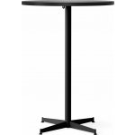 Barový stůl Nook Star Base Linoleum, vysoký, 80 cm, černý, s černou podstavou – Zboží Dáma