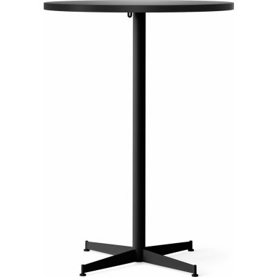 Barový stůl Nook Star Base Linoleum, vysoký, 80 cm, černý, s černou podstavou – Zboží Dáma