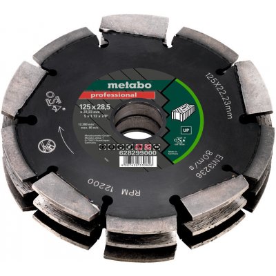 Diamantový kotouč pro frézování Metabo 628299000 125x22,2mm – Hledejceny.cz