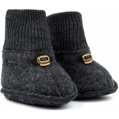 Mikk-Line dětské merino capáčky šedé Anthracite Melange – Sleviste.cz