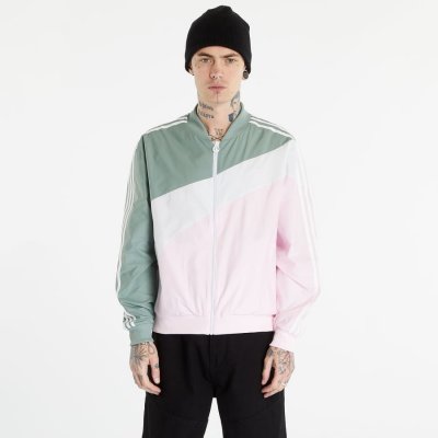adidas Originals Swirl Woven Track Jacket Silver Green / Clear Pink – Hledejceny.cz