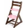 Dětský stoleček s židličkou Hajdalánek rostoucí židle Alma ořech růžová