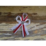 Svatební vývazek - bílá / bordó 37 – Hledejceny.cz