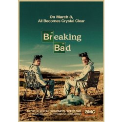 Plakát pro všechny fanoušky seriálu Breaking Bad - Walter a Jessie