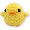 Plyšák Vali Crochet Háčkované Kuřátko Barva zvířátka Žlutá