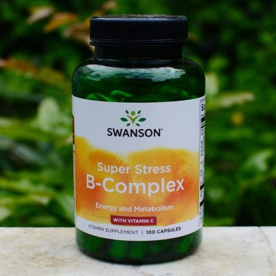 Swanson Super Stress B Complex s Vitaminem C 100 kapslí