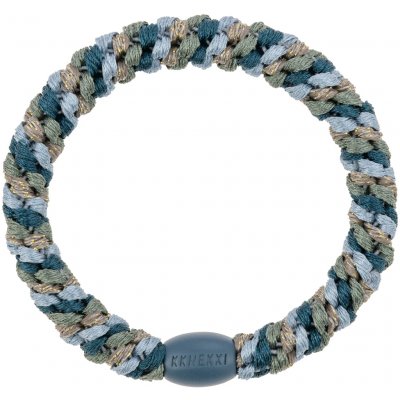 KKNEKKI Gumička do vlasů Kknekki Mix Sage Camo Glitter, modrá barva, textil – Zboží Dáma KKNEKKI Gumička do vlasů Kknekki Mix Sage Camo Glitter, modrá barva, textil – Zboží Dáma