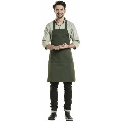 Chaud Devant Kuchářská zástěra s náprsenkou Nordic Base Forest Green – Hledejceny.cz