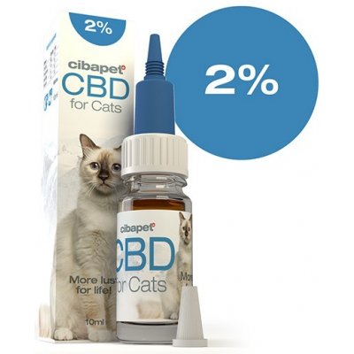 Cibapet CBD olej pro kočky 2% 200mg 10 ml