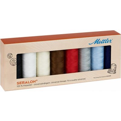Sada šicích nití PES - SERALON 100 METTLER (8x200m) – Sleviste.cz