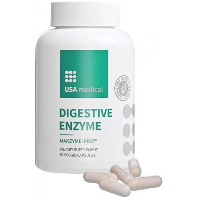 USA medical Digestive Enzyme 60 kapslí
