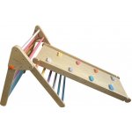 2Kids Toys Piklerové trojúhelník s deskou pastelový – Sleviste.cz