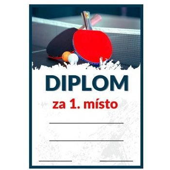 Poháry.com Diplom stolní tenis D66