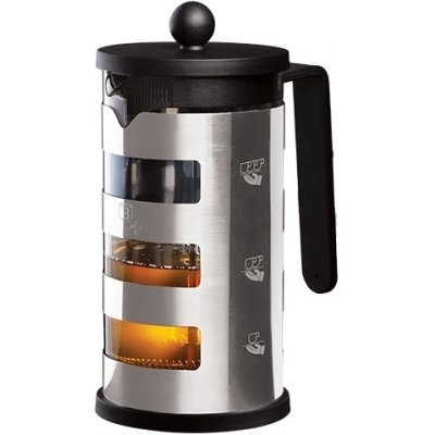 BERLINGERHAUS Konvice na čaj a kávu french press 600 ml Black Silver Collection – Zbozi.Blesk.cz