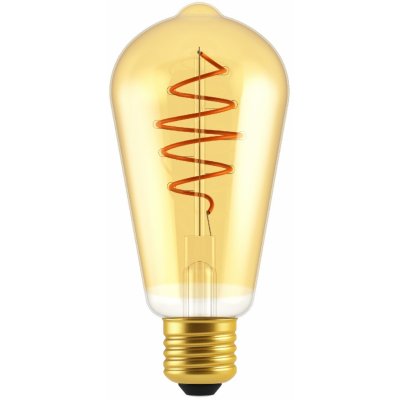 Nordlux LED žárovka Spiral Deco Edison Gold 4,9W E27 2200K zlatá Dekorativní žárovky sklo 2080062758
