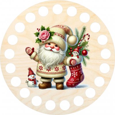 Dřevěný svět online Dno na košík kruh 10 cm trpaslík s punčochou – Zboží Dáma Dřevěný svět online Dno na košík kruh 10 cm trpaslík s punčochou – Zboží Dáma