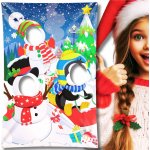 VÁNOČNÍ FOTOGRAFICKÉ POZADÍ BANNER FOTO STĚNA VESELE VÁNOCE OTVORY PRO OBLIČEJ – Sleviste.cz