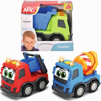 Dickie ABC Autíčko baby stavební 13cm veselé s očima 3 druhy 2 barvy