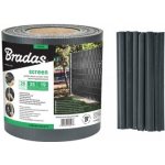 Bradas Stínící plotová páska 0,19x35m s klipy tmavě šedá – Zboží Dáma