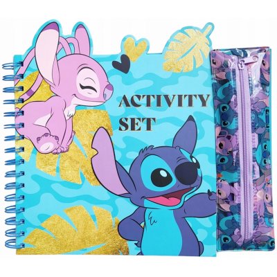 DISNEY sada COLOROWANKA omalovánky samolepky fixy 32 stran STITCH