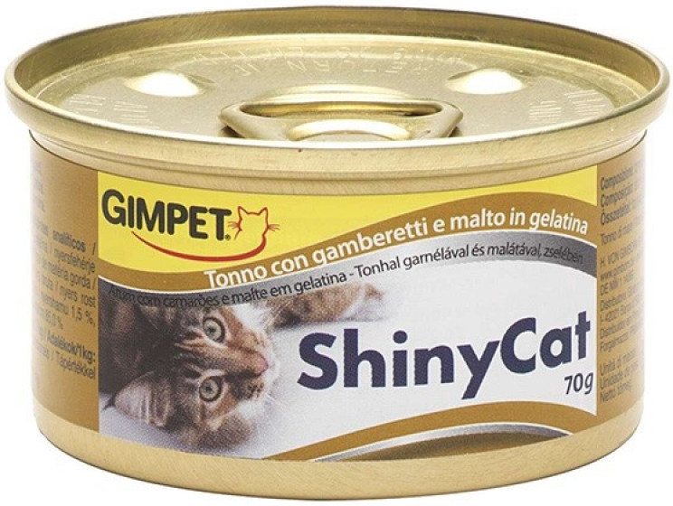 Gimpet Shiny Cat tuňák kreveta maltóza 70 g