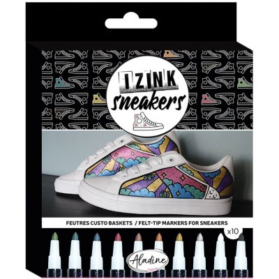 Aladine Fixy na tenisky Izink Sneakers metalické 10 barev – Zboží Dáma