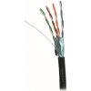 síťový kabel Datacom 1386 FTP drát CAT5E PE, 100m, černý