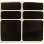 Shaman Racing samolepky reflexní set 6 ks černé – Zboží Dáma