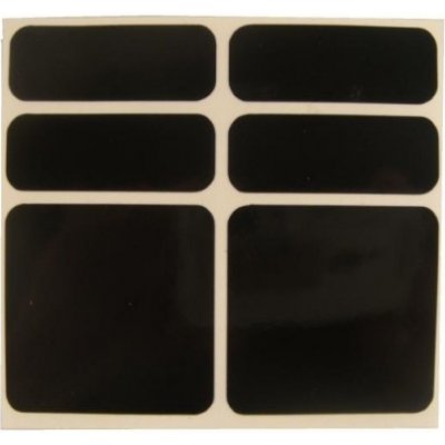 Shaman Racing samolepky reflexní set 6 ks černé – Zboží Dáma