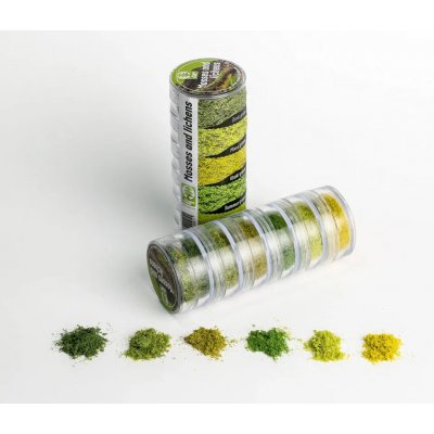 Model Scene Praktická sada mechů a lišejníků v šesti realistických tónech 000 91 – Sleviste.cz