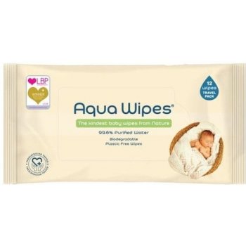 Aqua Wipes Eko dětské vlhčené ubrousky 12 ks