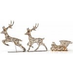 DECOLED LED světelní jeleni a sáně 180 x 86 x 18 cm teple bílá – Hledejceny.cz
