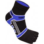 ToeToe RUNNERS COLOR sportovní kotníkové prstové ponožky černá / modrá – Zboží Mobilmania