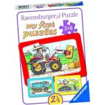 Ravensburger Moje první Rámové Bager Traktora Vyklápěčka 3 x 6 dílků – Sleviste.cz