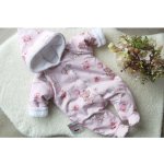 Amálka Kojenecká zateplená kombinéza s medvídkem pro holčičku – Hledejceny.cz