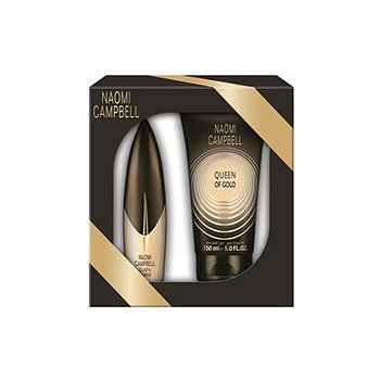 Naomi Campbell Queen of Gold EDT 15 ml + sprchový gel 50 ml dárková sada