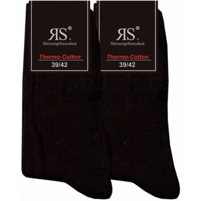 RS Extra teplé froté ponožky černá – Zboží Mobilmania