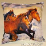 Dadka Polštář tři koně Fotopolštář Tři koně 40x40 – Hledejceny.cz