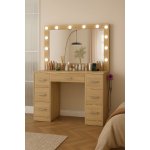 Trendie Hollywood Pro toaletní stolek dub – Zboží Dáma