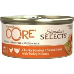 Wellness Core Cat Selects Chunky kuře s krůtou v omáčce 79 g – Hledejceny.cz