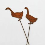 Kovový zápich vintage kachna, 8 cm, sada 12 ks – Hledejceny.cz
