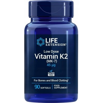 Life Extension Low Dose Vitamin K2 Slaný karamel 90 kapslí – Hledejceny.cz