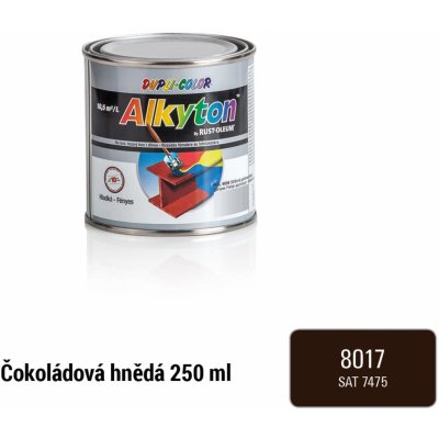 Alkyton RAL 8017 polomatný 0,75 l čokoládová hnědá – Zboží Mobilmania