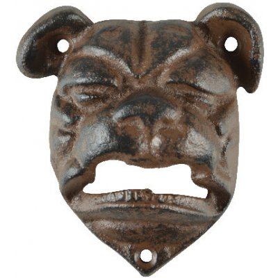 Otvírák na láhve BULDOG, 8x4x9cm, litina, hnědá|Esschert Design – Hledejceny.cz