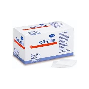 Soft-Zellin Tampon impregnovaný s alkoholem 60 x 30mm 100 ks