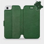 Pouzdro Mobiwear kožené flip Apple iPhone SE 2020 / SE 2022 - Zelené – Zboží Mobilmania